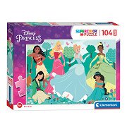 Clementoni- Puzzle Maxi Bella y Bestia 104pzs Disney Princess