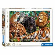 Clementoni Puzzle Wild Cats, 500pcs.