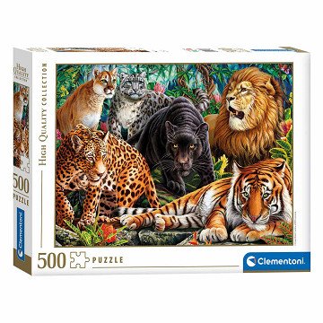 Clementoni Puzzle Wild Cats, 500pcs.