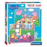Clementoni Puzzle Peppa Pig, 2x60pcs.