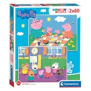 Clementoni Puzzel Peppa Pig, 2x60st.