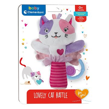 Clementoni Baby - Plush Rattle Cat