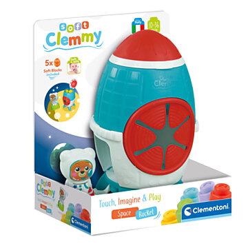 Clementoni Baby Clemmy - Sensory Rocket with Blocks