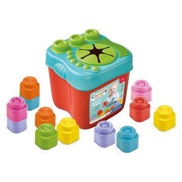 Clementoni Baby Clemmy - Sensory Bucket with Blocks