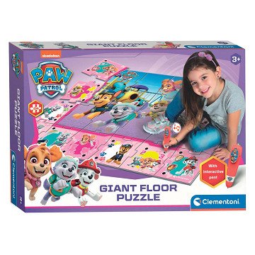 Clementoni Vloerpuzzel Groot Interactief  - Paw Patrol Roze