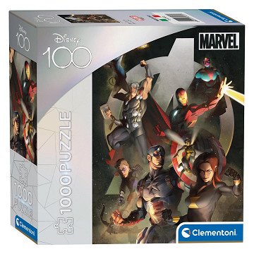 Clementoni Puzzle Disney 100 Jahre - Avengers, 1000 Teile.