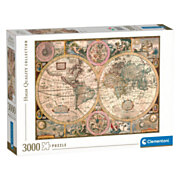 Clementoni Puzzle Antike Weltkarte, 3000 Teile.