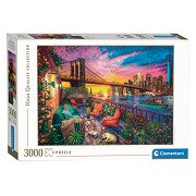 Clementoni Puzzle Manhattan Balcony Sunset, 3000 Teile.