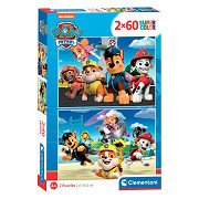 Clementoni Legpuzzel Paw Patrol, 2x60st.