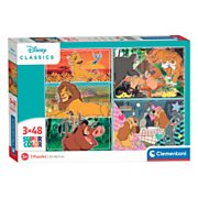 Clementoni Puzzle - Disney Classics, 3x48st.