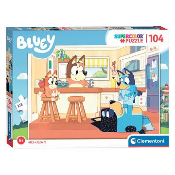 Clementoni Puzzle - Bluey in the Kitchen, 104 Teile.