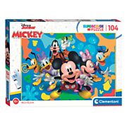 Clementoni Puzzle Disney - Mickey und seine Freunde, 104 Teile.