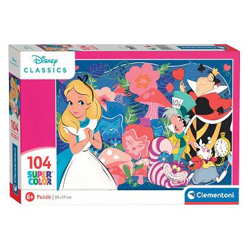 Clementoni Puzzle Disney - Alice im Wunderland, 104 Teile.