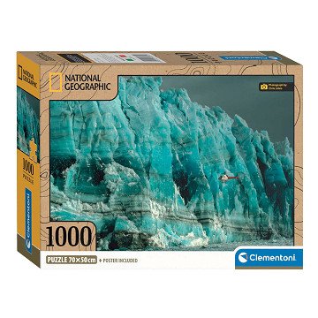 Clementoni Puzzle National Geographics - Gletscher, 1000 Teile.
