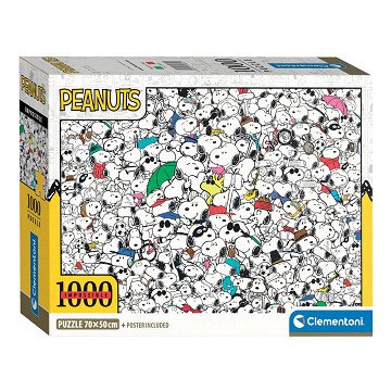 Clementoni Jigsaw Puzzle Impossible Peanuts Snoopy, 1000 pcs.