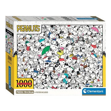 Clementoni Puzzle Impossible Peanuts Snoopy, 1000 Teile.