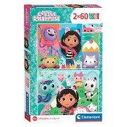 Clementoni Puzzle Gabby's Dollhouse, 2x60st.