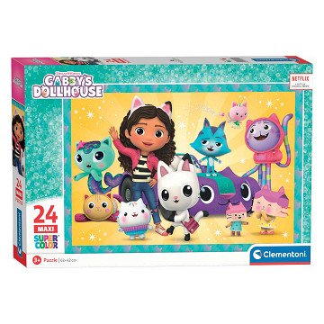 Clementoni Puzzle Super Color Maxi Gabby's Dollhouse, 24.