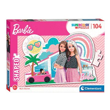 Clementoni Puzzle Super Color – Barbie Pink Car, 104 Teile.