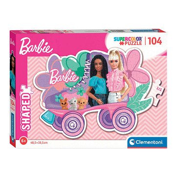 Clementoni Puzzle Super Color – Barbie Rollschuh, 104 Teile.