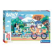 Clementoni 27169 Bluey Supercolor Bluey-104 Pieces-Jigsaw Puzzle for Kids  Age 6-Made in Italy, Multi-Coloured