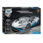 Clementoni Science and Games - Mechanics Lamborghini Huracan Sto Construction Set, 270pcs.