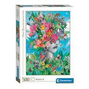 Clementoni Puzzle Kopf im Dschungel, 500 Teile.