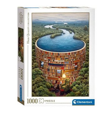 Clementoni Puzzle Biblio Lady, 1000 Teile.