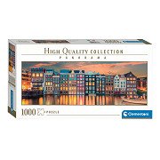 Clementoni Jigsaw Puzzle Panorama Bright Amsterdam, 1000pcs.