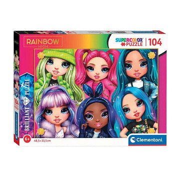 Clementoni Puzzle Brilliant Rainbow High, 104 Teile.