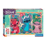 Clementoni Jigsaw Puzzle Super Color Maxi Disney Stitch, 24 pcs.