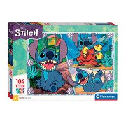 Clementoni Jigsaw Puzzle Super Color Maxi Disney Stitch, 104pcs.