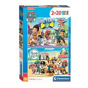 Clementoni Jigsaw Puzzle Super Color PAW Patrol, 2x20 pcs.