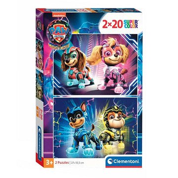 Clementoni Legpuzzel Super Color PAW Patrol, 2x20st.