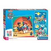 Clementoni Jigsaw Puzzle Super Color Square PAW Patrol, 3x48pcs.