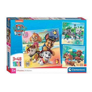 Clementoni Puzzle Super Color Square PAW Patrol, 3x48 Teile.