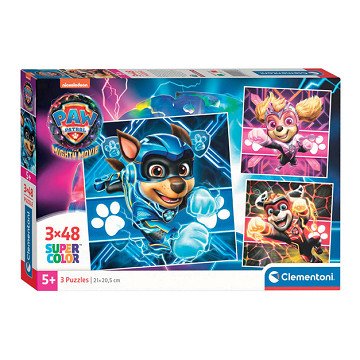Clementoni Puzzle Super Color Square PAW Patrol II, 3x48 Teile.