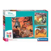 Clementoni Jigsaw Puzzle Super Color Square Disney Classics II, 3x48pcs.