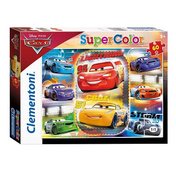Clementoni Puzzle Super Color Cars 3, 60-tlg.