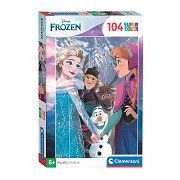 Clementoni Jigsaw Puzzle Super Color Disney Frozen, 104pcs.