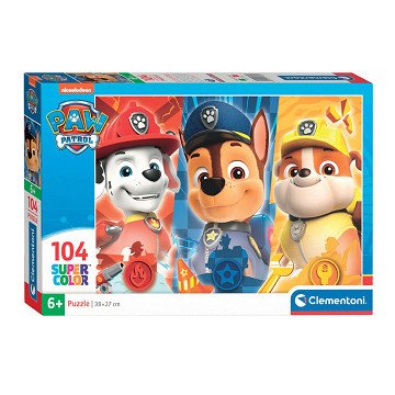 Clementoni Puzzle Super Color PAW Patrol Close Up, 104 Teile.