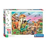 Clementoni Legpuzzel Super Color Trolls 3, 104st.