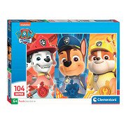 Clementoni Puzzle Super Color PAW Patrol Close Up, 104 Teile.