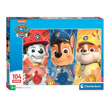 Clementoni Puzzle Super Color PAW Patrol Close Up, 104 Teile.