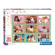 Clementoni Jigsaw Puzzle Super Color Puppies Collage, 180pcs.