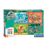 Clementoni Jigsaw Puzzle 4in1 Jurassic World