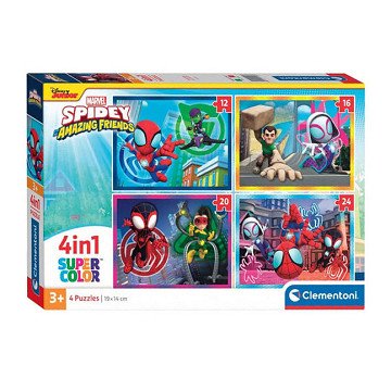 Clementoni Jigsaw Puzzle 4in1 Spidey and His Amazing Friends