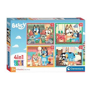 Clementoni Puzzle 4in1 Bluey