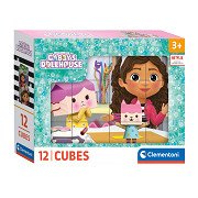 Clementoni Blockpuzzle Gabby's Dollhouse, 12 Teile.