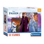 Clementoni Blockpuzzle Frozen, 12tlg.